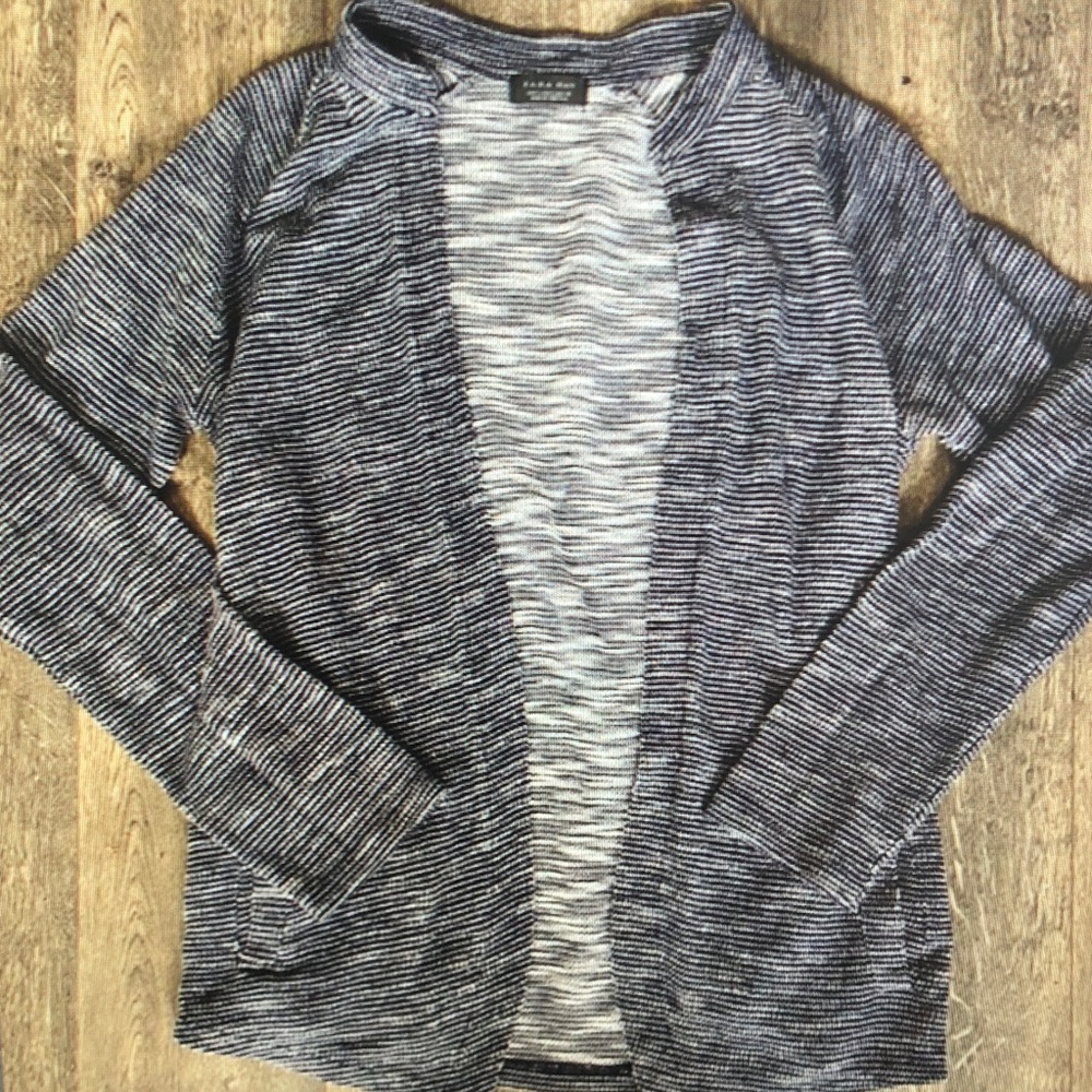 Halogen Black and White Men’s Cardigan